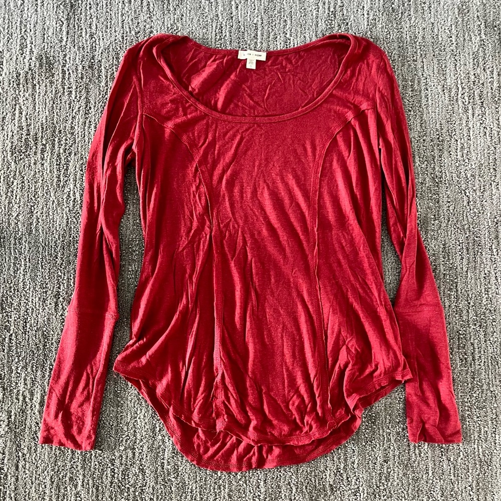 Silence + Noise Long Sleeve Tee sz s